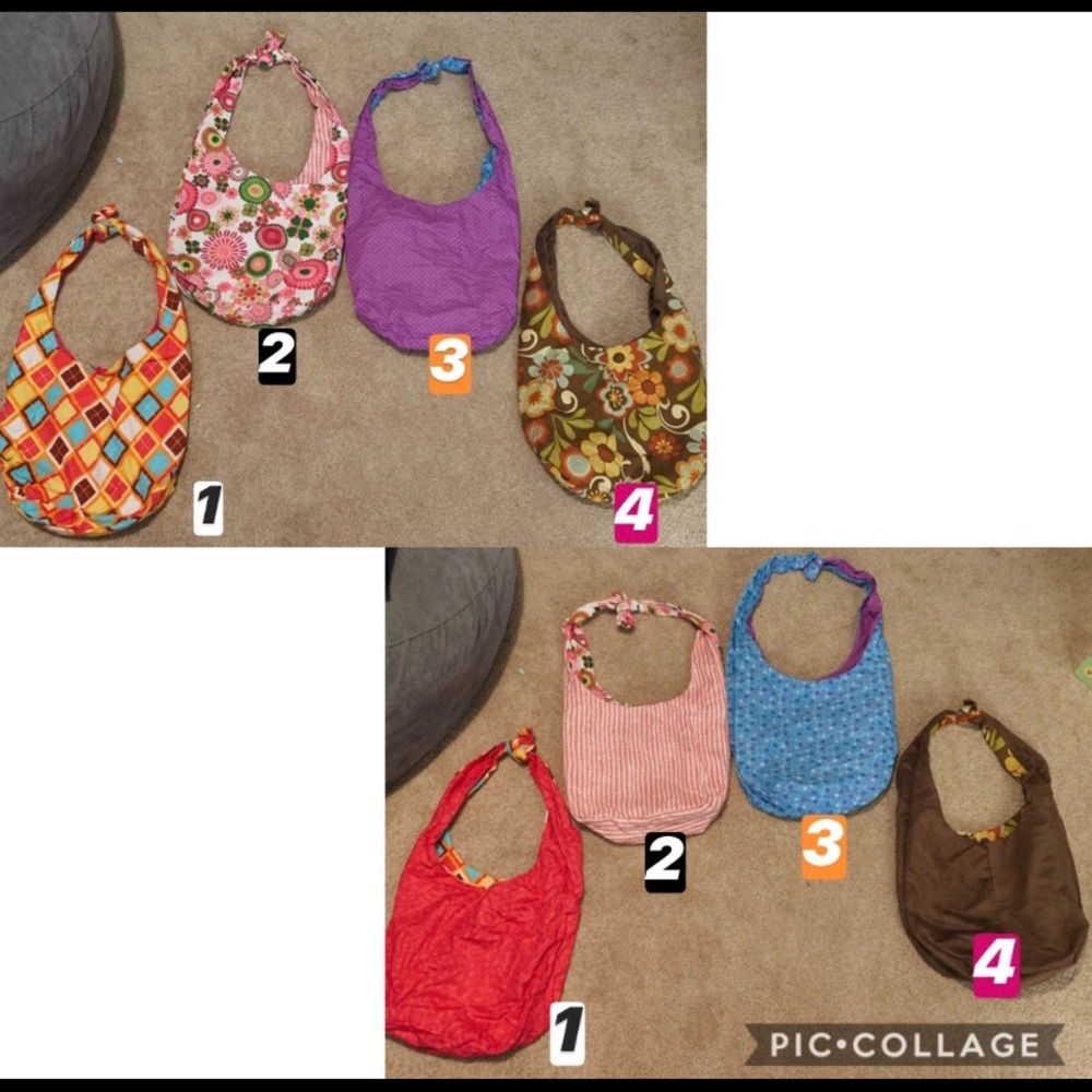 Handmade REVERSIBLE Crossbody/Shoulder Bags